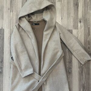 Zara Women's Hooded Coat